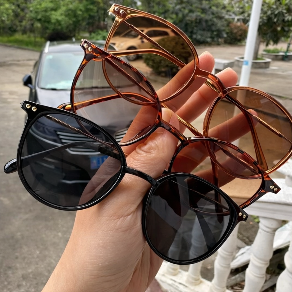 Skinny Cat-Eye Sunglasses – Elegant Narrow Design (2-Pack)