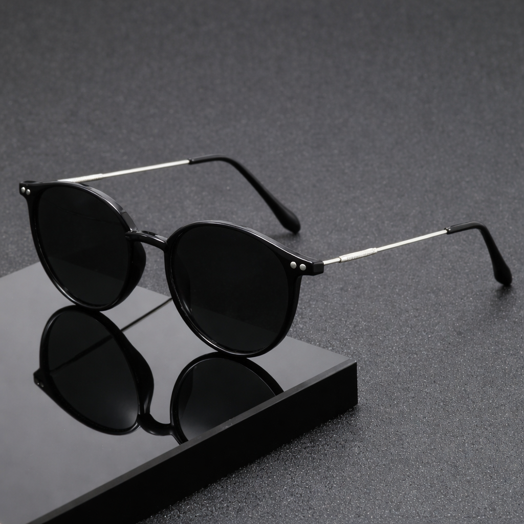 Skinny Cat-Eye Sunglasses – Elegant Narrow Design (2-Pack)
