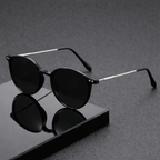 Skinny Cat-Eye Sunglasses – Elegant Narrow Design (2-Pack)