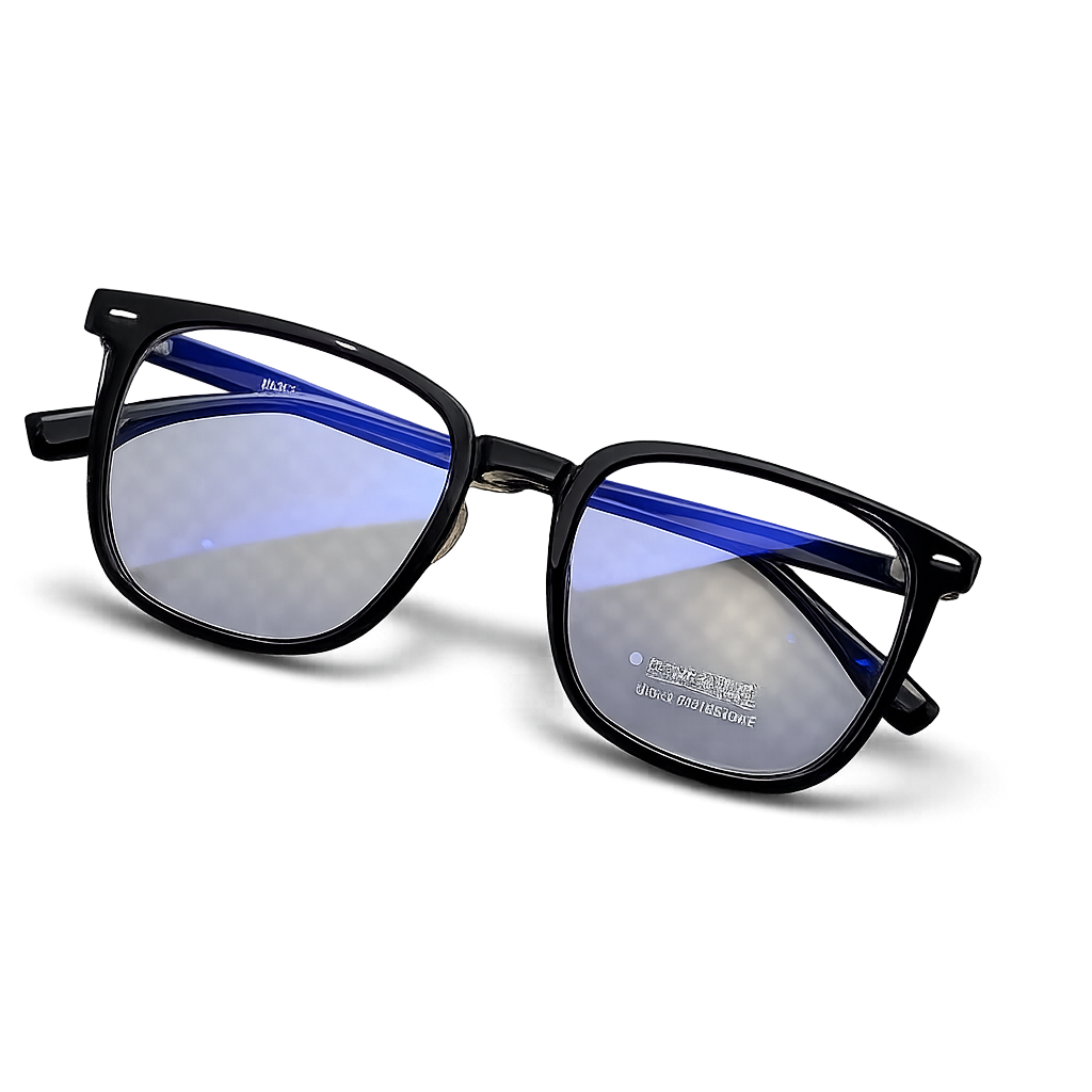 Black computer glasses frame (anti-blue light)