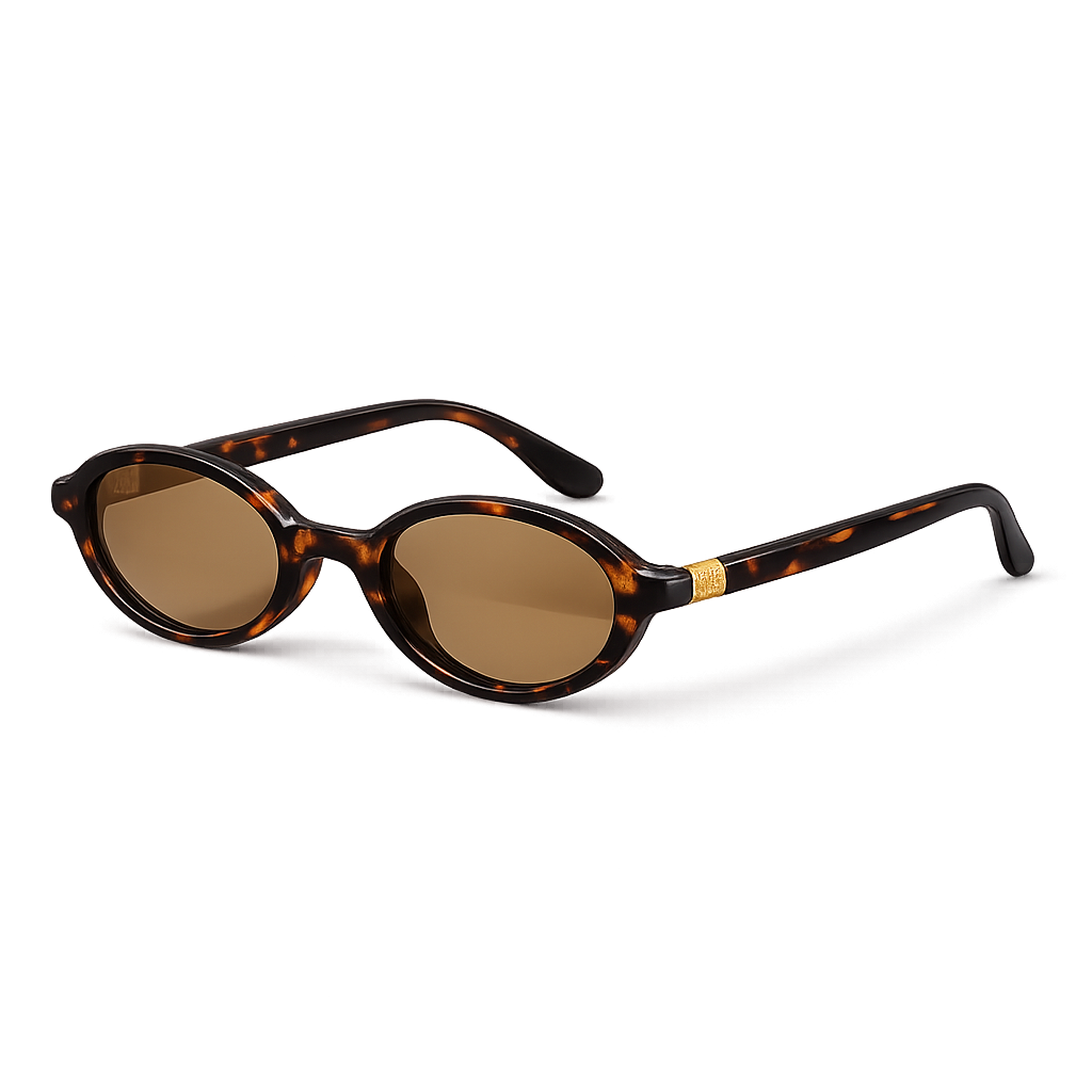 Retro oval / round sunglasses
