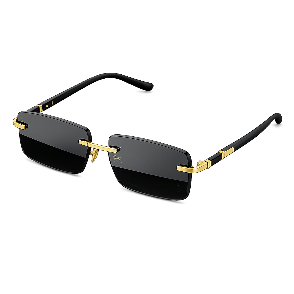 Rimless Rectangle Sunglasses