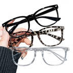 3-Pack Minimalist Square Glasses