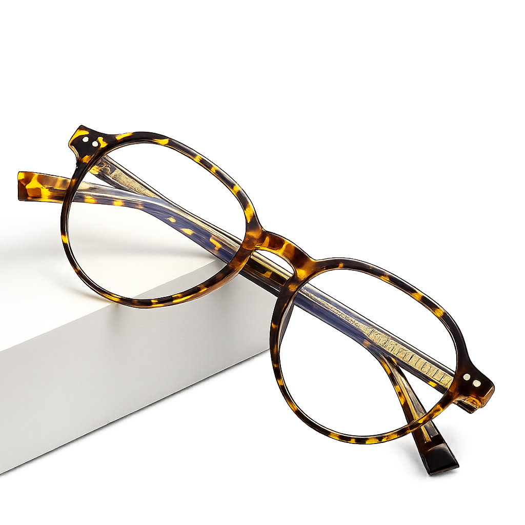 VICKY Oval Frame Glasses – Minimal Retro Design