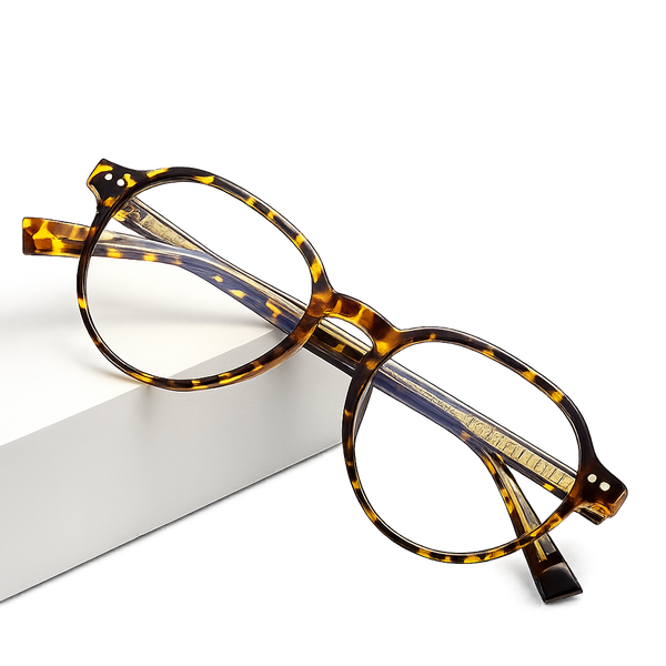 VICKY Oval Frame Glasses – Minimal Retro Design