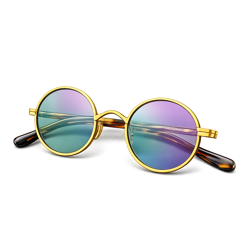 Retro Round Titanium Glasses – Lightweight Everyday Style