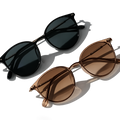 Skinny Cat-Eye Sunglasses – Elegant Narrow Design (2-Pack)