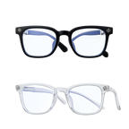 Square Frame Glasses – Modern Black & Clear Style