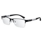 Slim Half-Frame Glasses – Contemporary Office Style