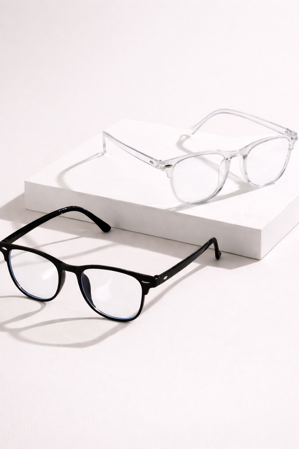 Contemporary Square Glasses – Clean Unisex Design