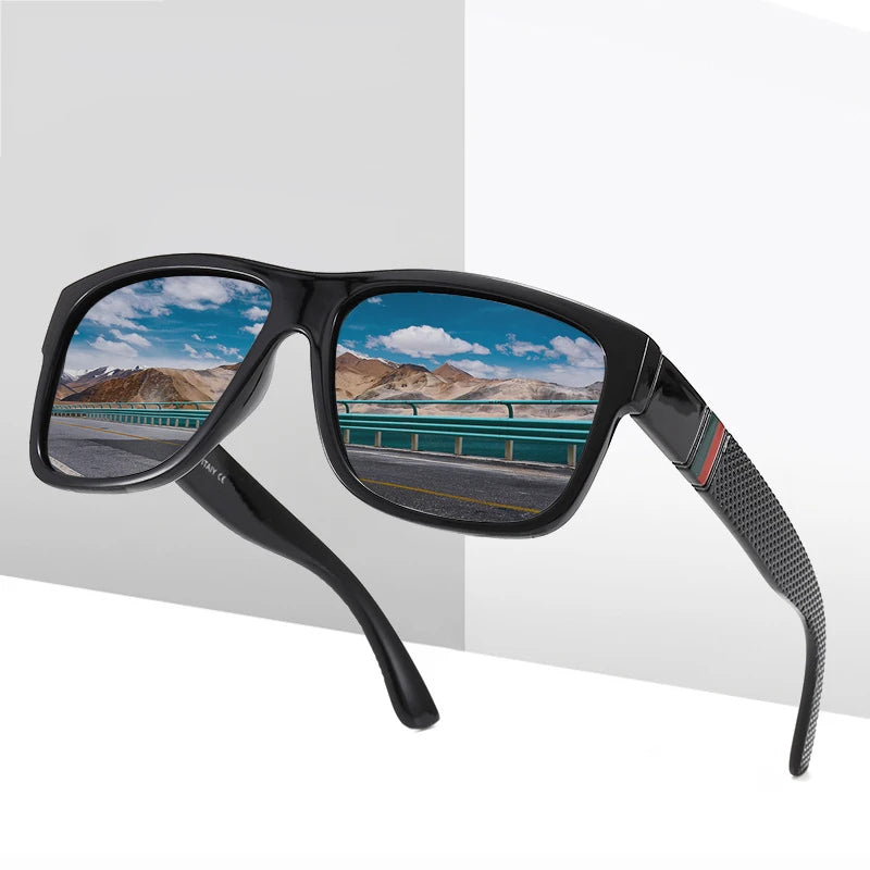 Classic square polarized sunglasses