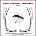 HOOBAN Stainless Steel Rectangular Glasses