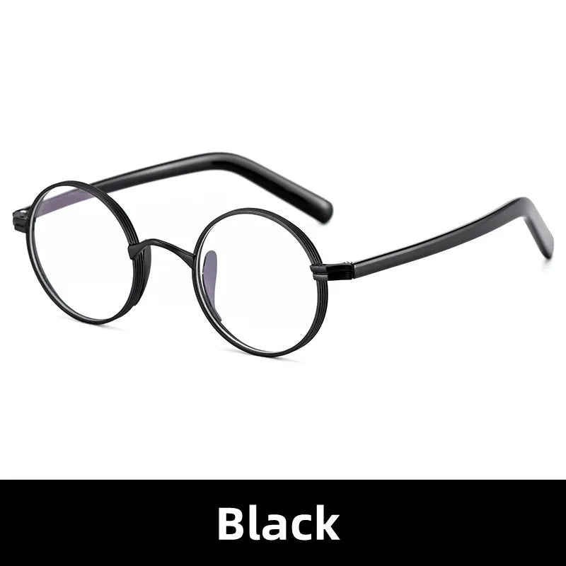 Retro Round Titanium Glasses – Lightweight Everyday Style