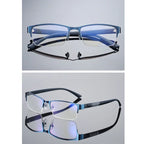 Slim Half-Frame Glasses – Contemporary Office Style