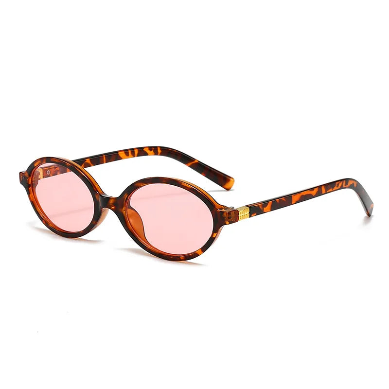 Retro oval / round sunglasses