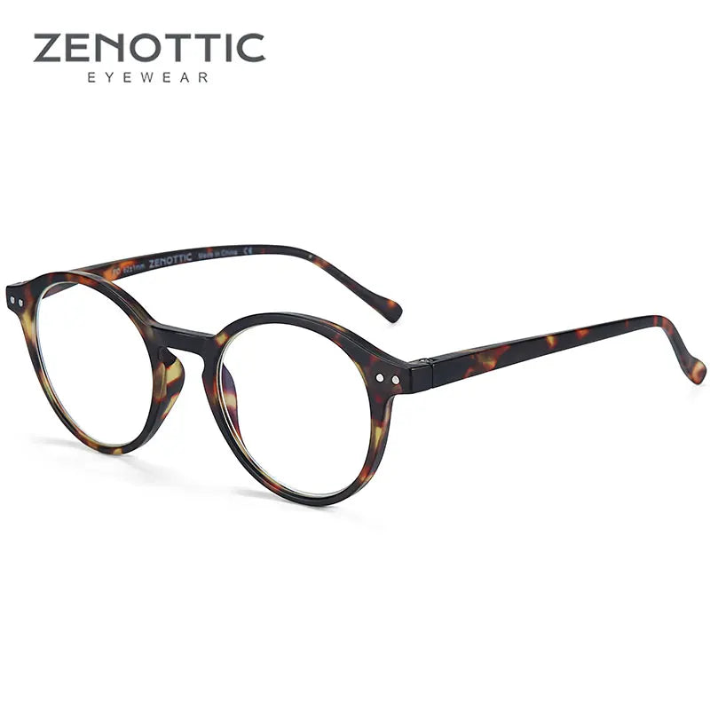 ZENOTTIC Circular Frame Glasses – Urban Minimal Look