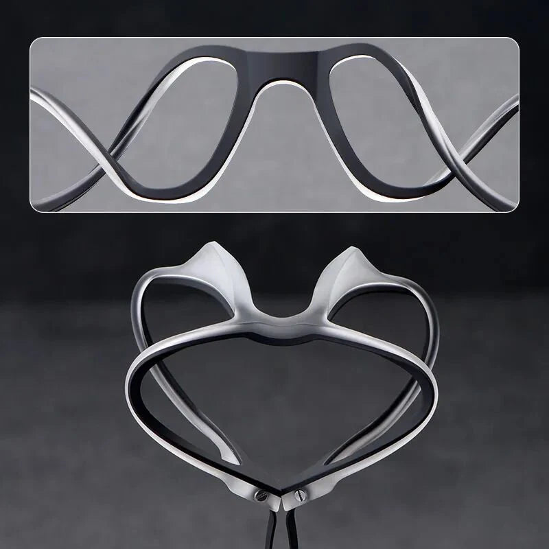 Full-Frame Titanium Glasses – Modern Unisex Style