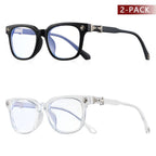 Square Frame Glasses – Modern Black & Clear Style