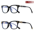Square Frame Glasses – Modern Black & Clear Style
