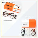 ZENOTTIC Circular Frame Glasses – Urban Minimal Look