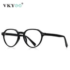 VICKY Oval Frame Glasses – Minimal Retro Design