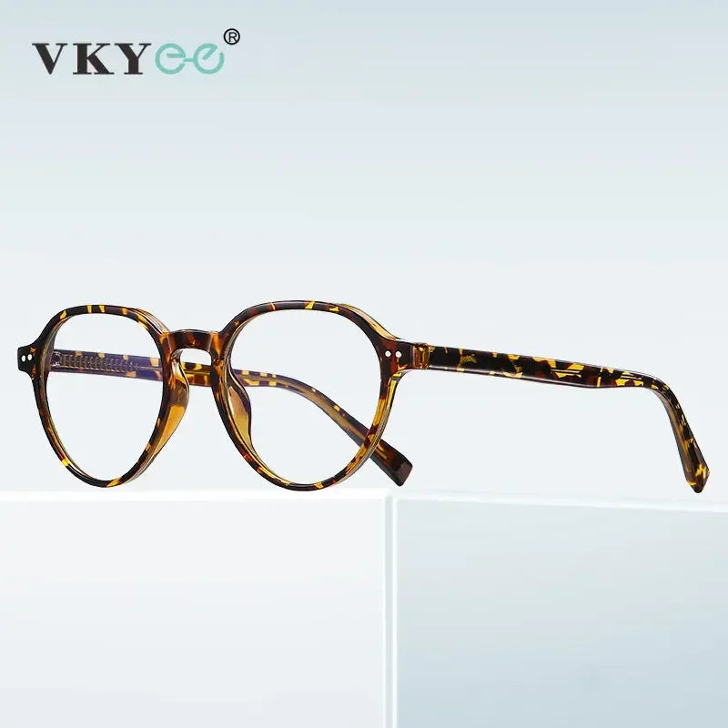VICKY Oval Frame Glasses – Minimal Retro Design