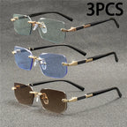 Rimless Rectangle Sunglasses