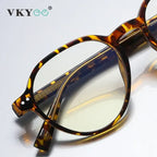 VICKY Oval Frame Glasses – Minimal Retro Design