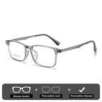 Pure Titanium Lightweight Square Glasses