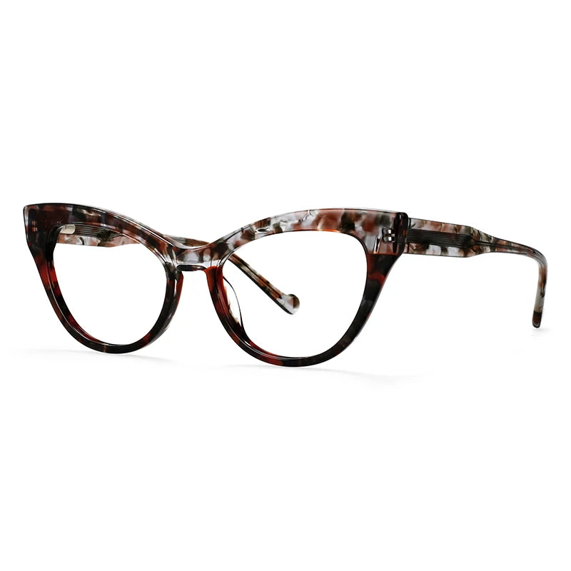 57008 Modern Cat-Eye Glasses – Premium Acetate Frame