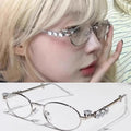Unisex square fashion simple glasses (metal frame)