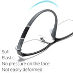 Slim Half-Frame Glasses – Contemporary Office Style