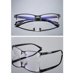 Slim Half-Frame Glasses – Contemporary Office Style