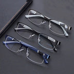 Slim Half-Frame Glasses – Contemporary Office Style