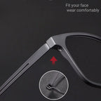 Full-Frame Titanium Glasses – Modern Unisex Style