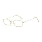 Unisex square fashion simple glasses (metal frame)