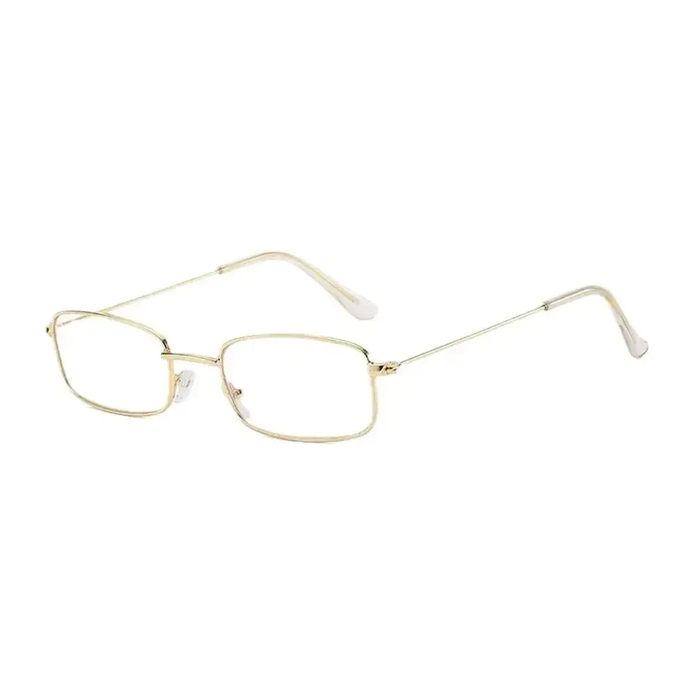 Unisex square fashion simple glasses (metal frame)