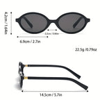 Retro oval / round sunglasses