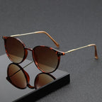 Skinny Cat-Eye Sunglasses – Elegant Narrow Design (2-Pack)