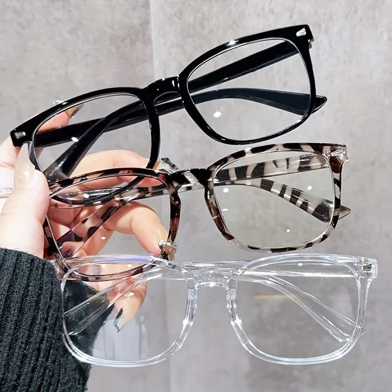 3-Pack Minimalist Square Glasses