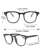 Contemporary Square Glasses – Clean Unisex Design
