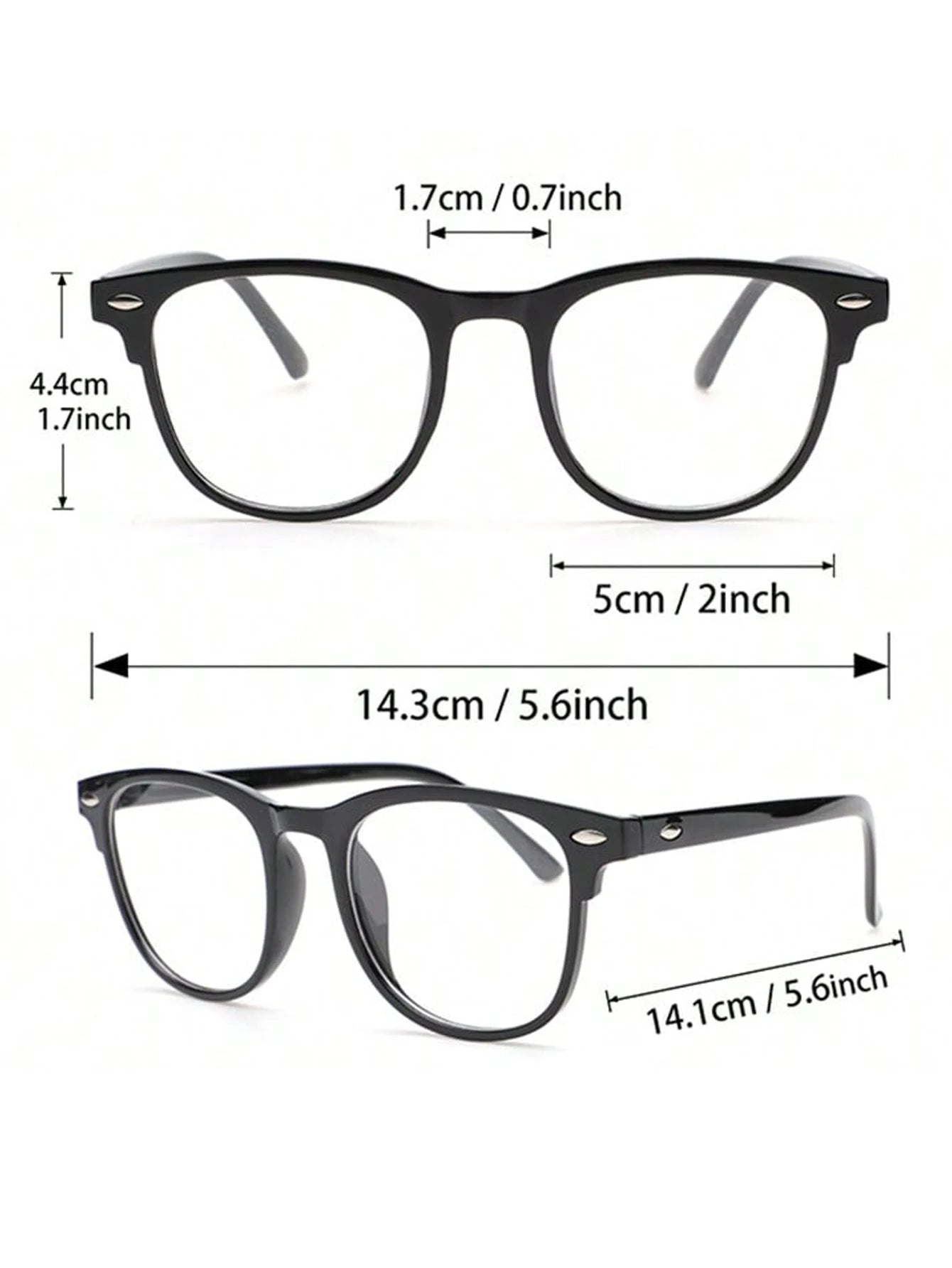 Contemporary Square Glasses – Clean Unisex Design