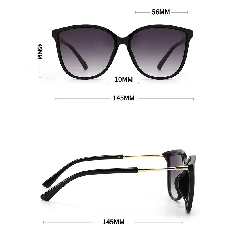 Classic Cat-Eye Sunglasses – Mirrored Vintage Style