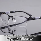 Slim Half-Frame Glasses – Contemporary Office Style