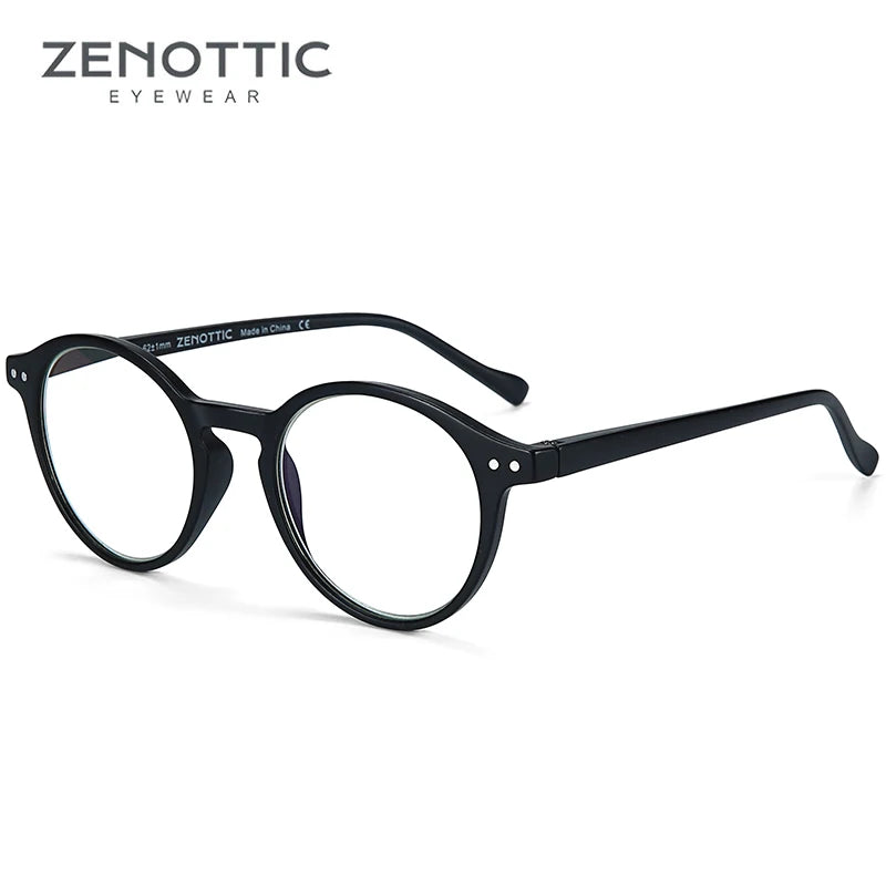 ZENOTTIC Circular Frame Glasses – Urban Minimal Look
