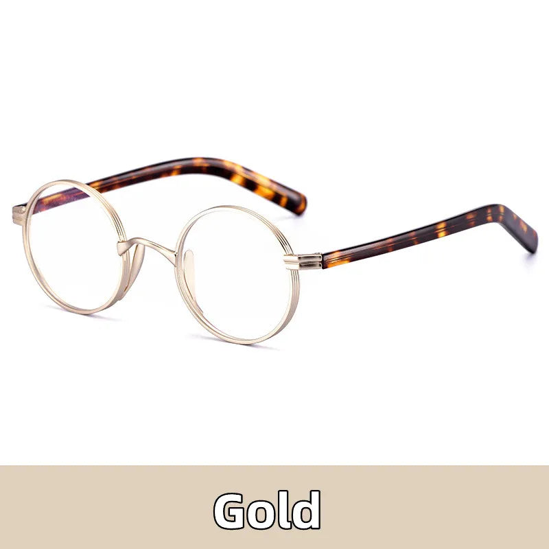 Retro Round Titanium Glasses – Lightweight Everyday Style