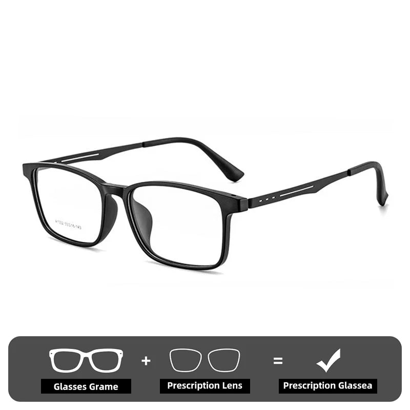 Pure Titanium Lightweight Square Glasses