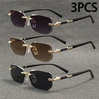 Rimless Rectangle Sunglasses
